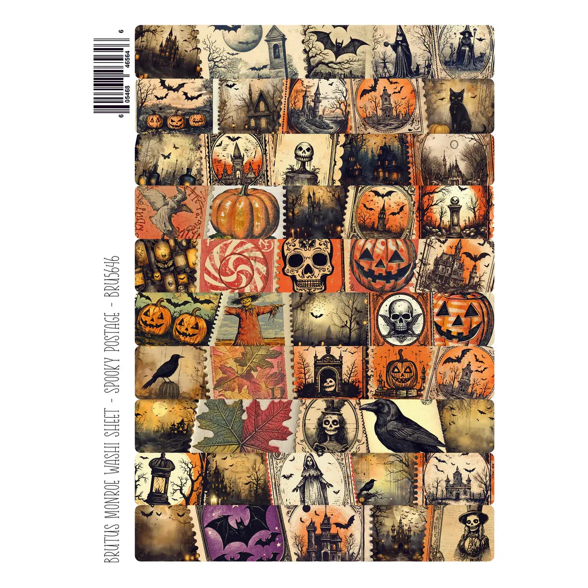 Brutus Monroe Spooky Postage Washi Sheets bru5646