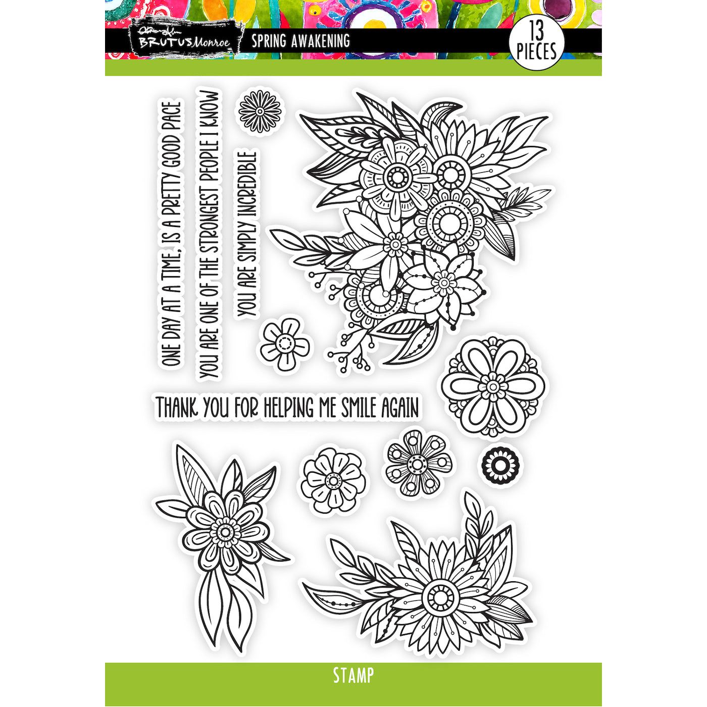 Brutus Monroe Spring Awakening Clear Stamps bru3202