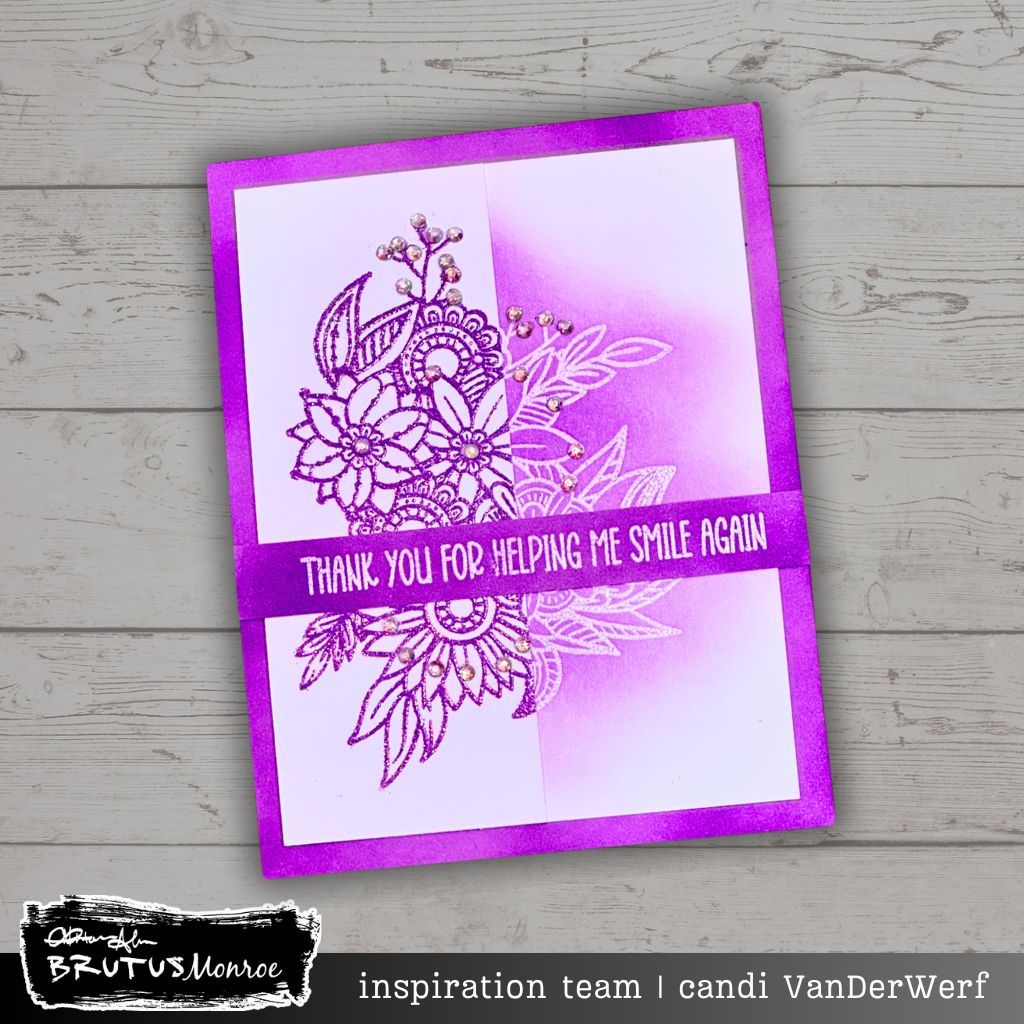 Brutus Monroe Spring Awakening Clear Stamps bru3202 smile