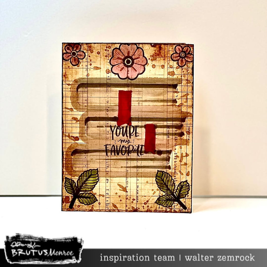 Brutus Monroe Stacked Books A2 Layering Stencils bru8725-2 books