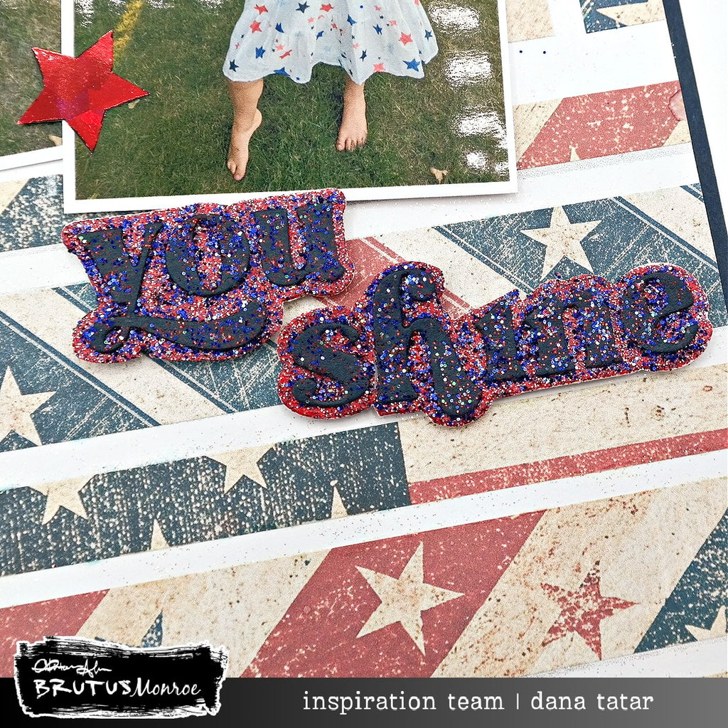 Brutus Monroe Star Spangled Sparkle Glitter Glaze bru5702 shine