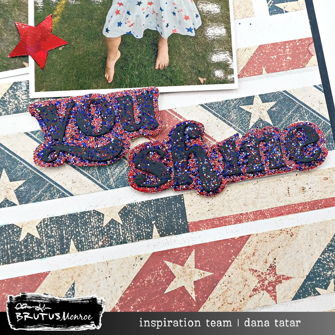 Brutus Monroe Star Spangled Sparkle Glitter Glaze bru5702 shine