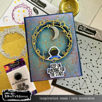Brutus Monroe Starry Night 6x6 Stencil bru6725 moon