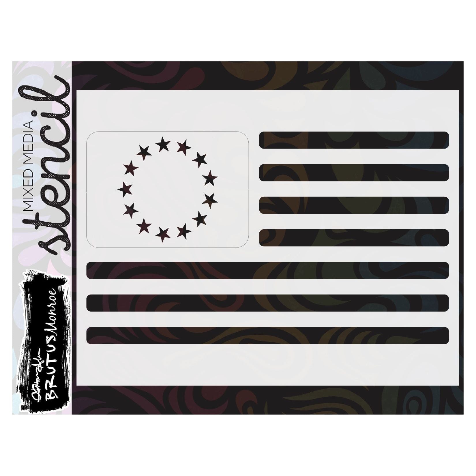 Brutus Monroe Stars and Stripes A2 Stencil bru0833