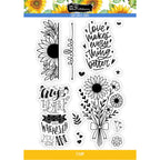 Brutus Monroe Sunflower Soiree Clear Stamp Set bru0538