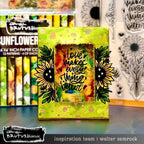 Brutus Monroe Sunflower Soiree Clear Stamp Set bru0538 flower