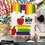Brutus Monroe Teacher's Apple Clear Stamp Set bru6342-2 best teacher
