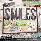 Brutus Monroe Theodore's Garden Clear Stamps bru2690 plant smiles
