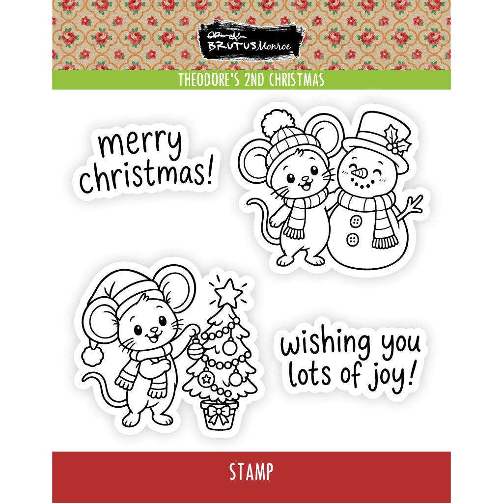 Brutus Monroe Theodore's Second Christmas Clear Stamp Set bru3450