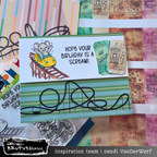Brutus Monroe Thrill Ride Acetate Sheets bru2438 roller coaster mouse in cart tickets card candi vanderwerf