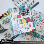 Brutus Monroe Ticket Booth DuoFoil Washi Sheets bru5313 ticket background mouse in rollercoaster birthday card jill p