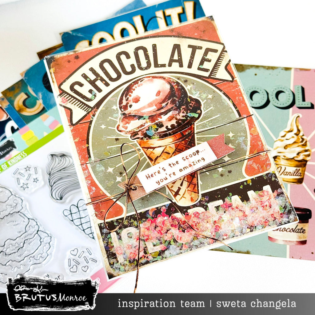 Brutus Monroe Timeless Treats Card Panels bru3849 chocolate