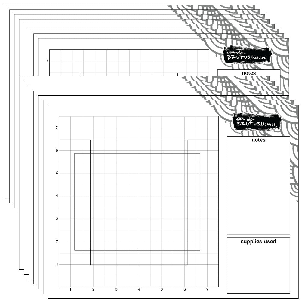 Brutus Monroe Traveler Stamp Grid Mats bru8352