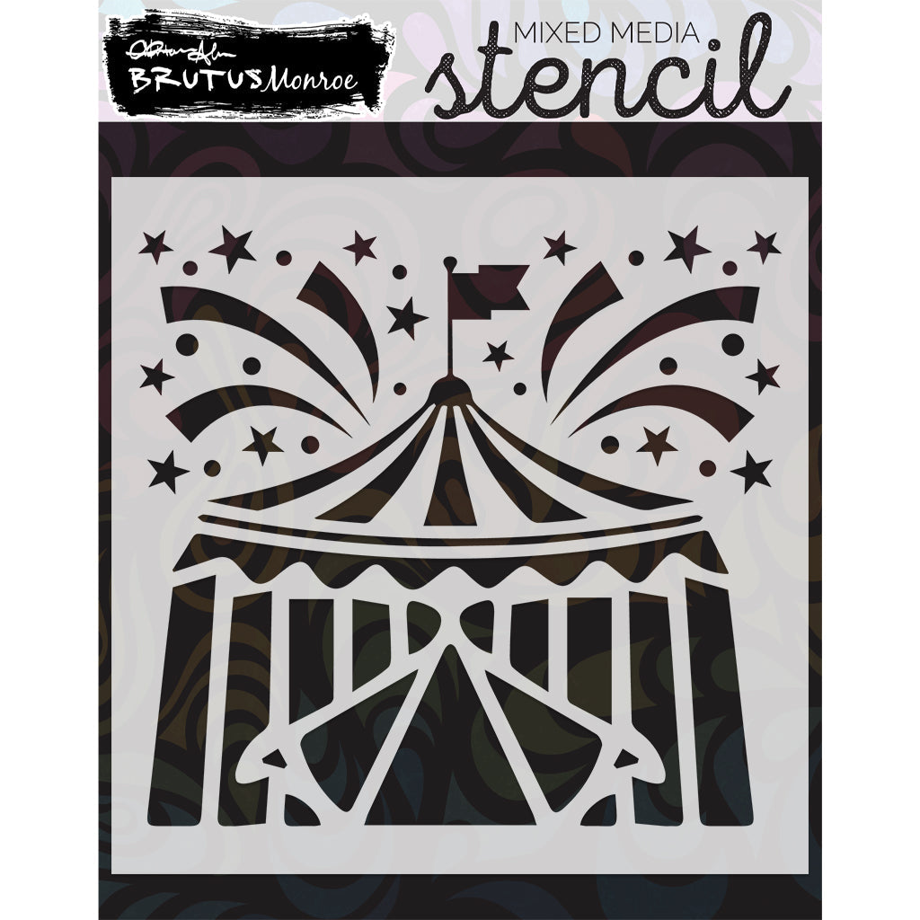Brutus Monroe Under the Big Top Mixed Media Stencil bru6596*