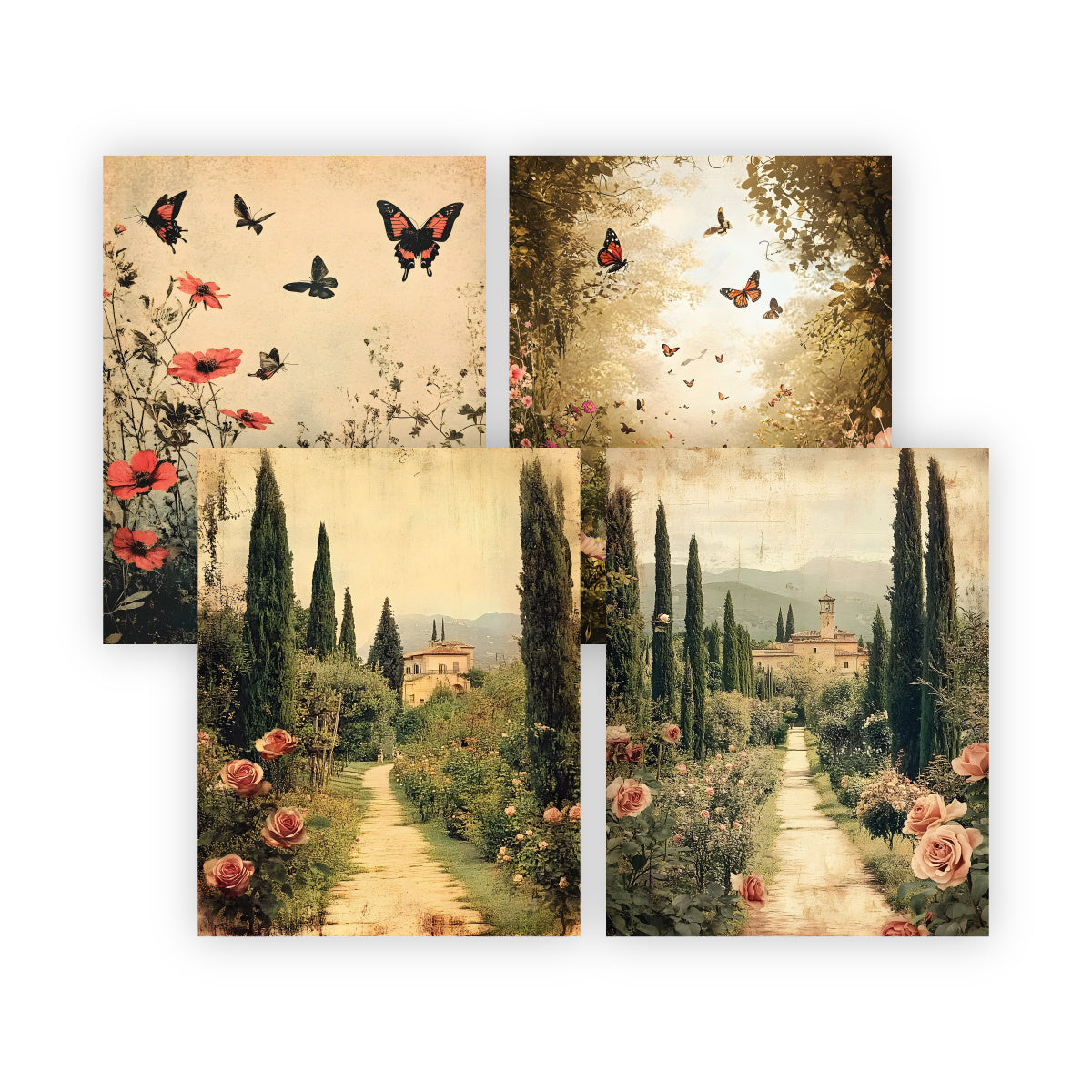 Brutus Monroe Valley of Blooms Card Panels bru4794