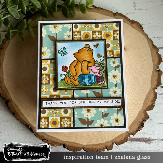 Brutus Monroe Winnie and Friends Clear Stamps bru8203-2 honey