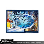 Brutus Monroe Winter Home Clear Stamp Set bru1829 house