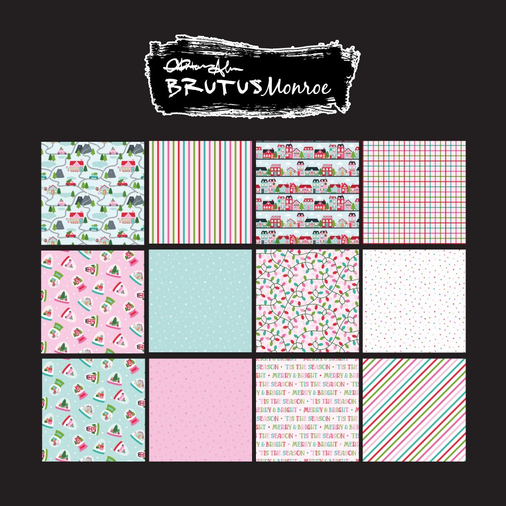 Brutus Monroe Winter Wonderland 6x6 Paper Pad bru8197-3 sheets