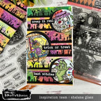 Brutus Monroe Witch's Apothecary Clear Stamp Set bru6209 trick or treat card shalana glass
