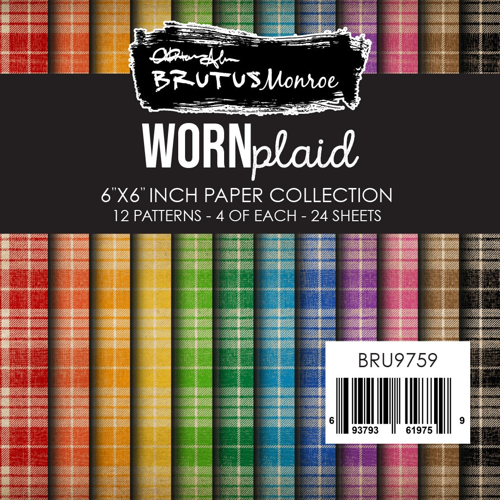 Brutus Monroe Worn Plaid 6x6 Paper Pad bru9759