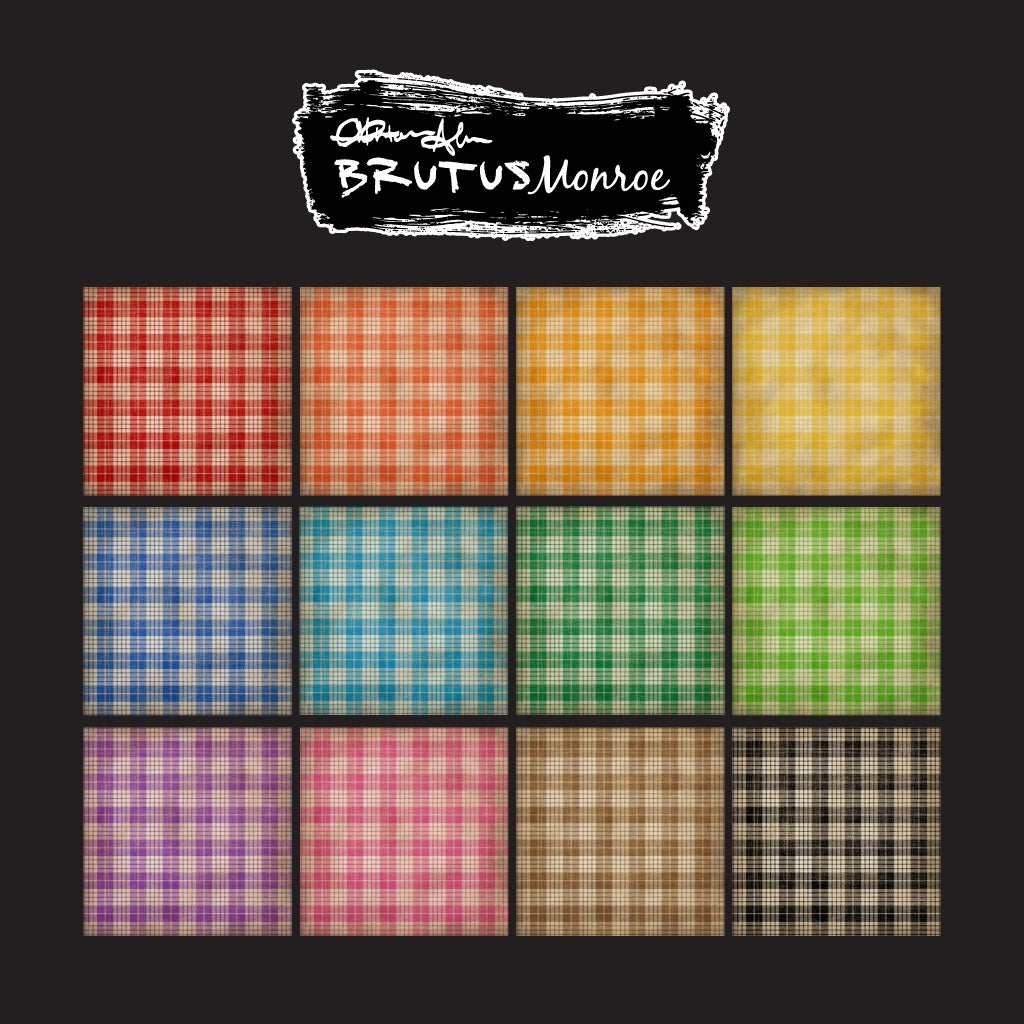 Brutus Monroe Worn Plaid 6x6 Paper Pad bru9759 sheets