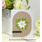 Simon Says Stamp Bubble Flower and Leaves Wafer Dies s991 You Are My Favorite Thanks Card