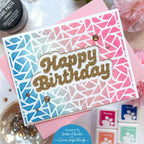 Simon Says Stamp Bubble Script Birthday Wafer Dies 1162sd Birthday Card | color-code:ALT01
