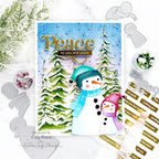 Simon Says Stamp Pawsitively Dazzling Gems Bubblegum se115 Festive Fun Christmas Card