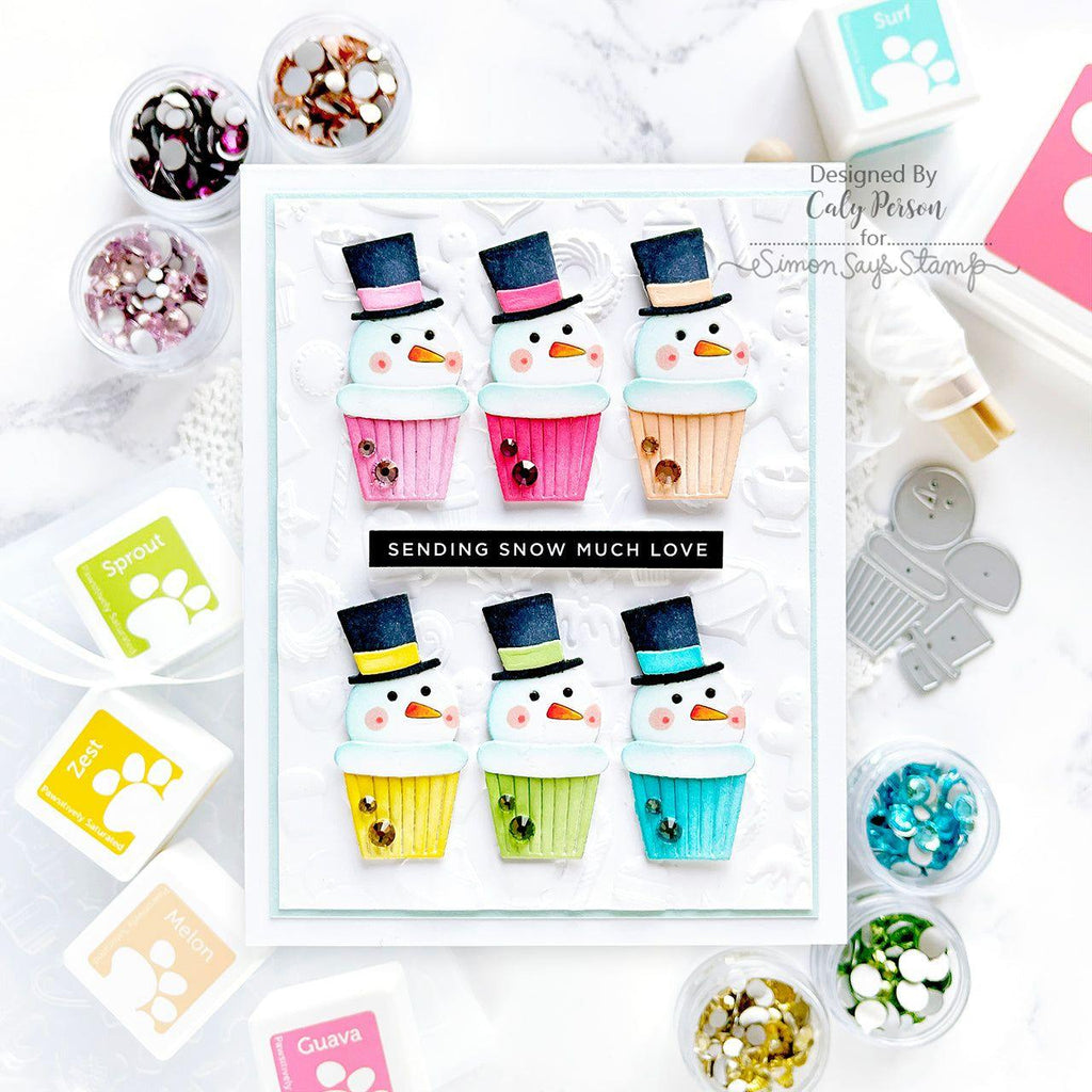 Simon Says Stamp Pawsitively Dazzling Gems Bubblegum se115 Festive Fun Christmas Card | color-code:ALT02