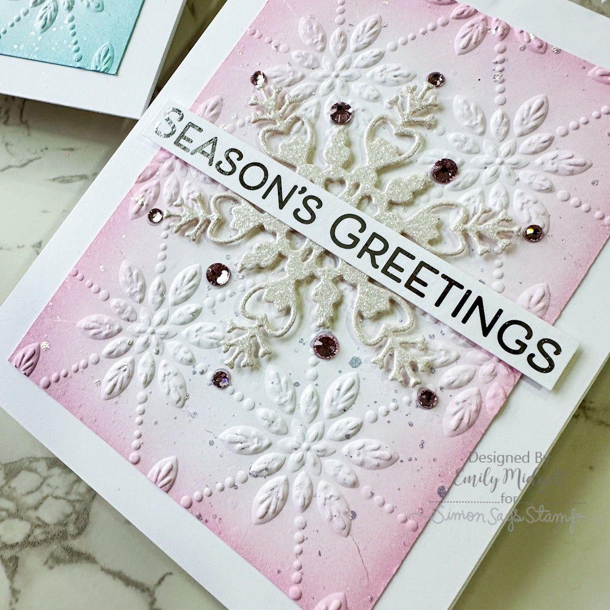 Simon Says Stamp Pawsitively Dazzling Gems Bubblegum se115 Festive Fun Christmas Card | color-code:ALT03