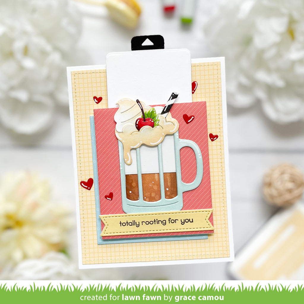Lawn Fawn Build-A-Drink Root Beer Float Add-On Dies lf3432