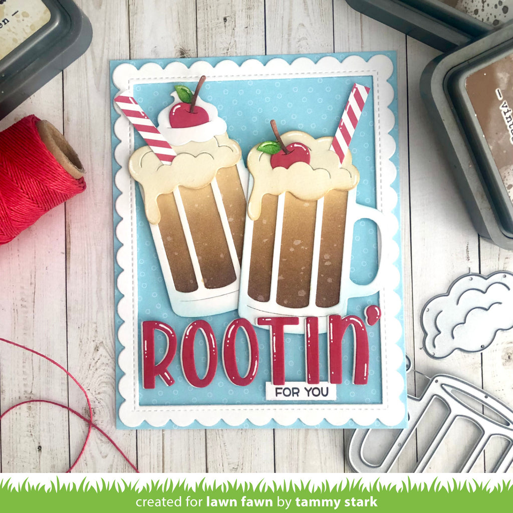 Lawn Fawn Build-A-Drink Root Beer Float Add-On Dies lf3432