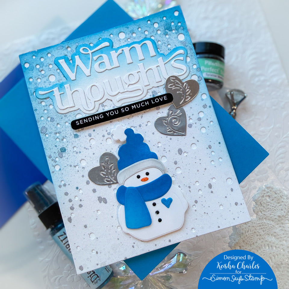 Simon Says Stamp Bundled Snowman Wafer Dies 1527sd Winter Card | color-code:ALT03