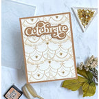 Simon Says Stamp Embossing Folder Bundled Swag sf446 Favorite Things Celebrate Card