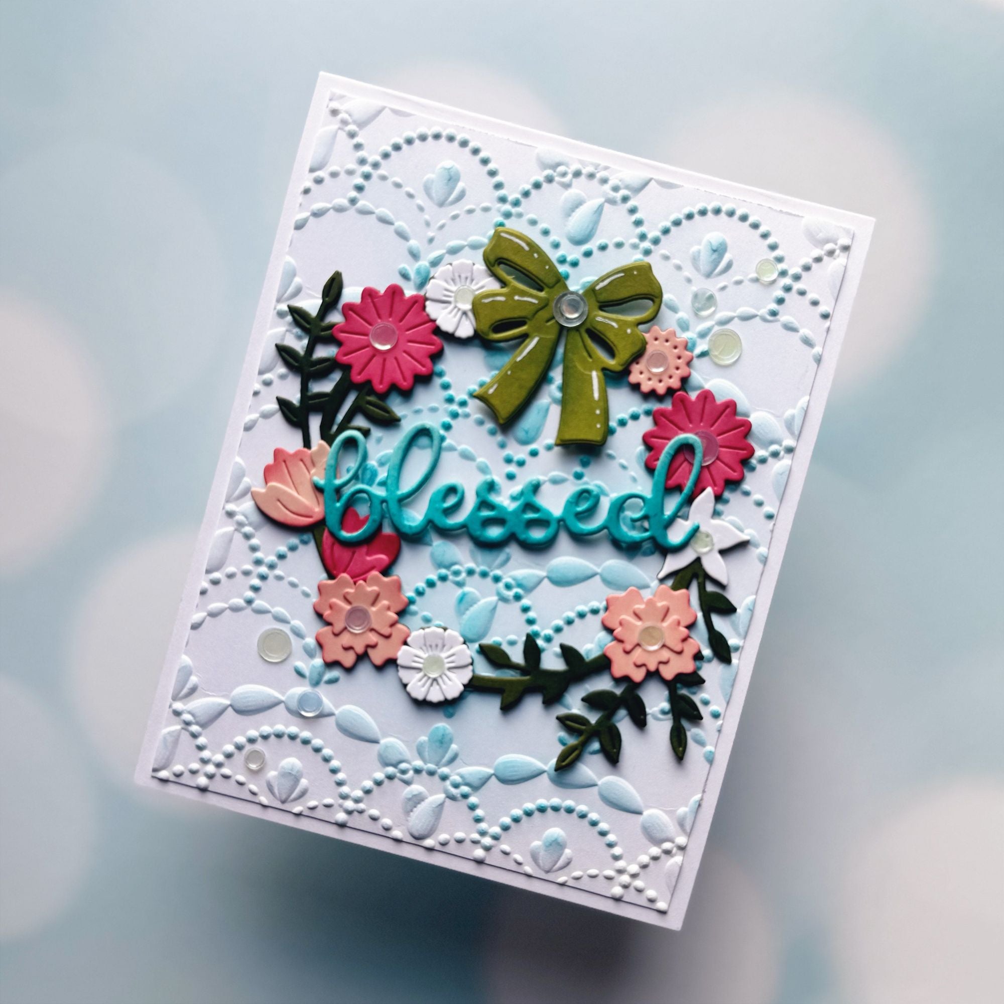 Simon Says Stamp Embossing Folder Bundled Swag sf446 Favorite Things Blessed Card | color-code:ALT01