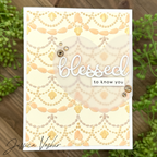 Simon Says Stamp Embossing Folder Bundled Swag sf446 Favorite Things Blessed Card 