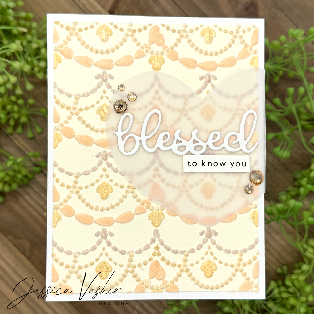 Simon Says Stamp Embossing Folder Bundled Swag sf446 Favorite Things Blessed Card 