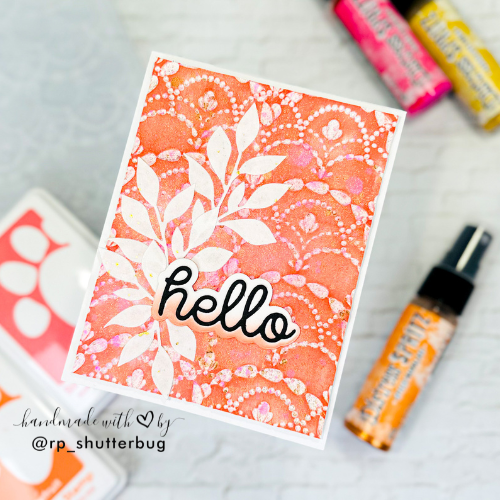 Simon Says Stamp Embossing Folder Bundled Swag sf446 Favorite Things Hello  Card 