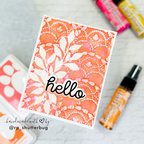 Simon Says Stamp Embossing Folder Bundled Swag sf446 Favorite Things Hello  Card 