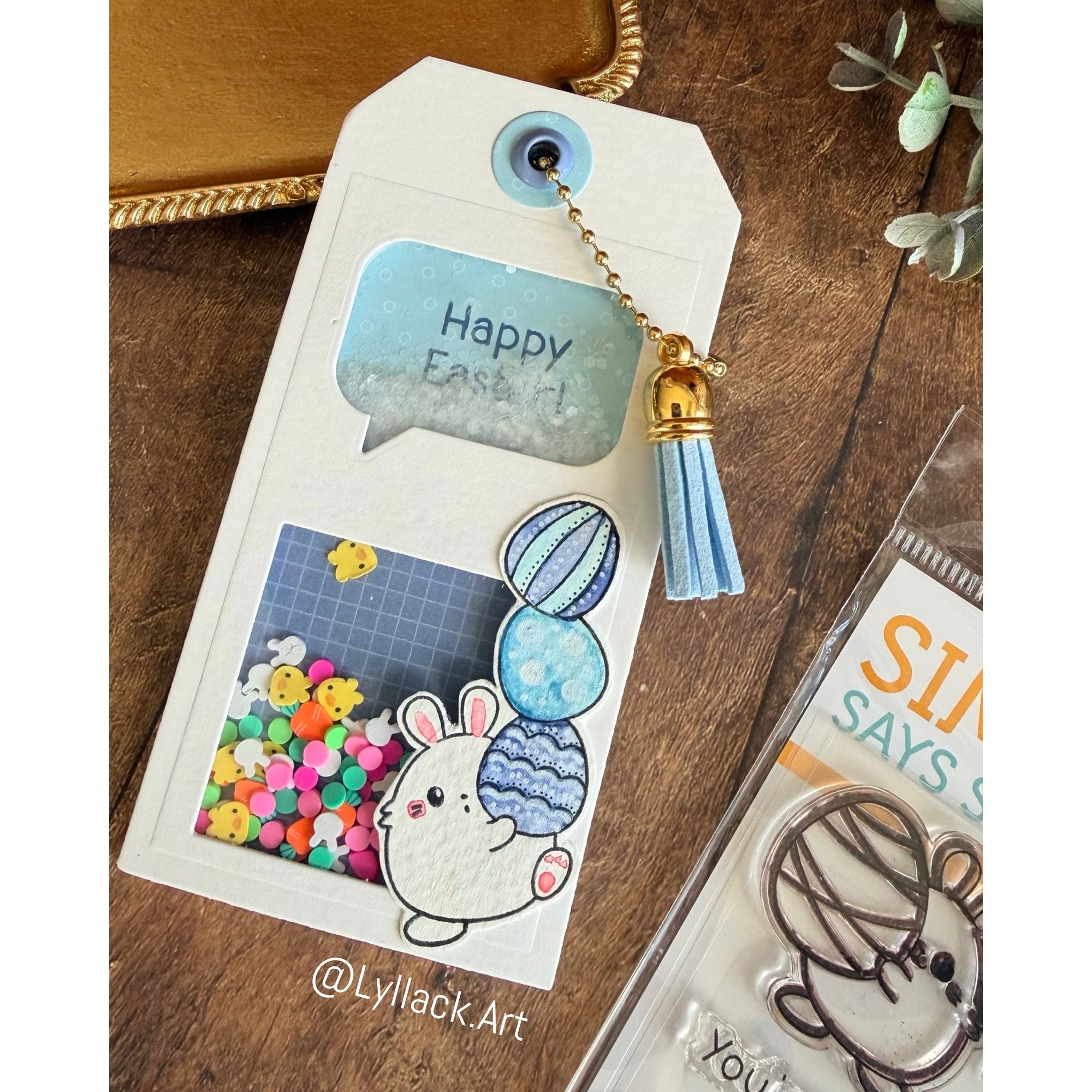 Simon Says Stamp Bunny Bonanza Wafer Dies 1603sdc Beautiful Moments Easter Tag