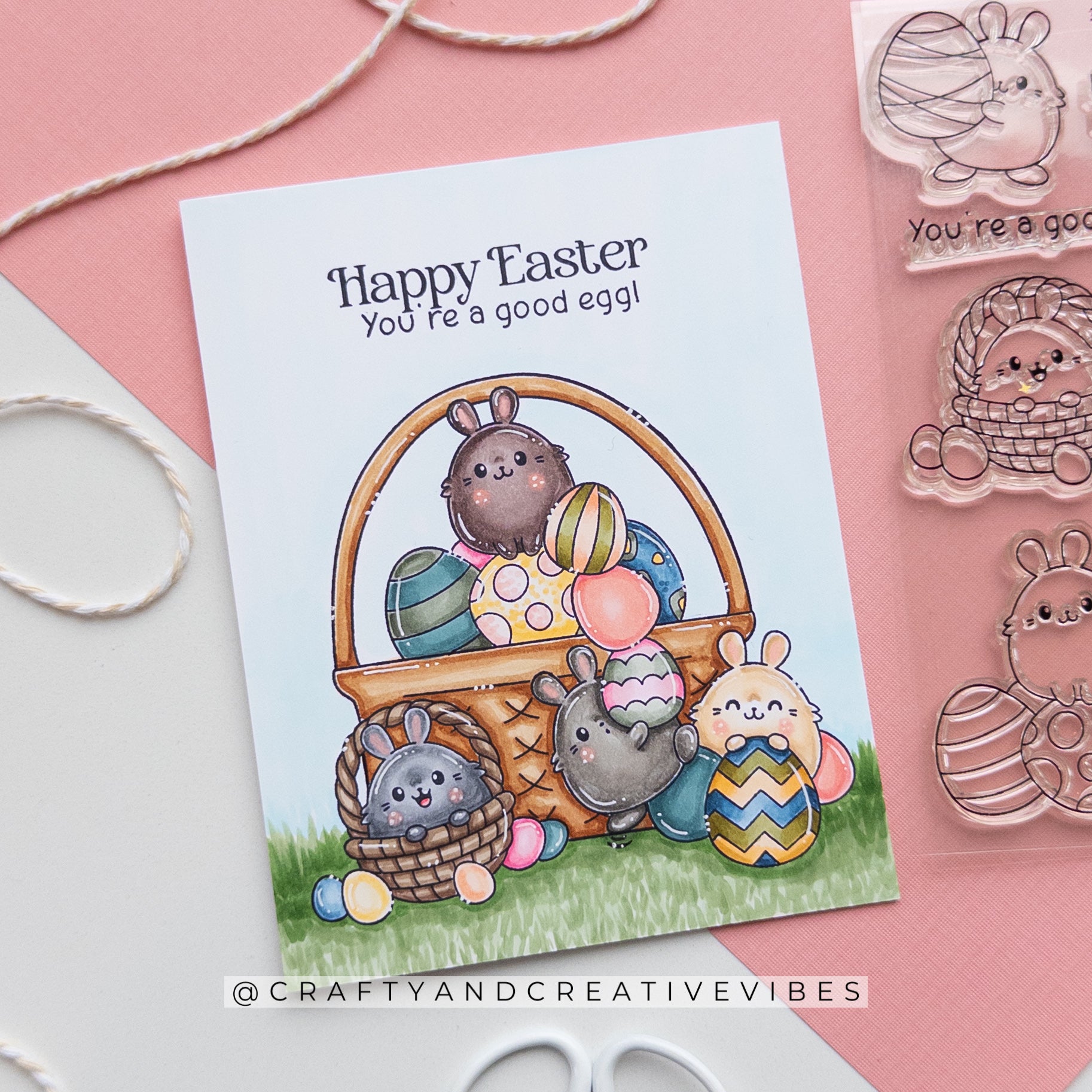 Simon Says Stamps and Dies Bunny Bonanza set1180bb Beautiful Moments Easter Card