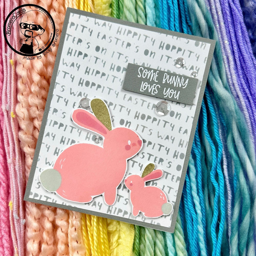 Simon Says Stamps and Dies Bunny Kisses set737bk Splendor Easter Card