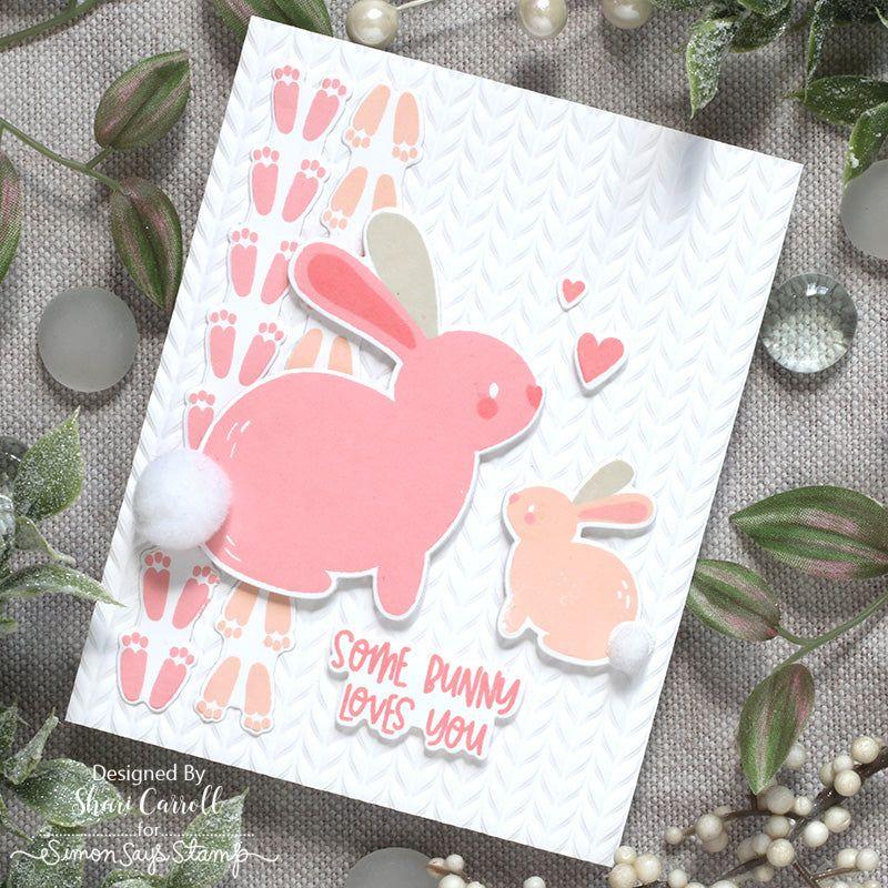 Simon Says Stamps and Dies Bunny Kisses set737bk Splendor Easter Card
