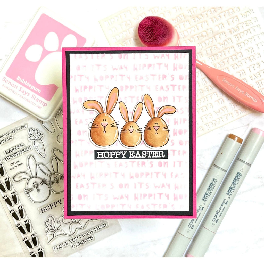 Simon Says Stamp Bunny Trail Wafer Dies 1043sdc Splendor Easter Card | color-code:ALT04