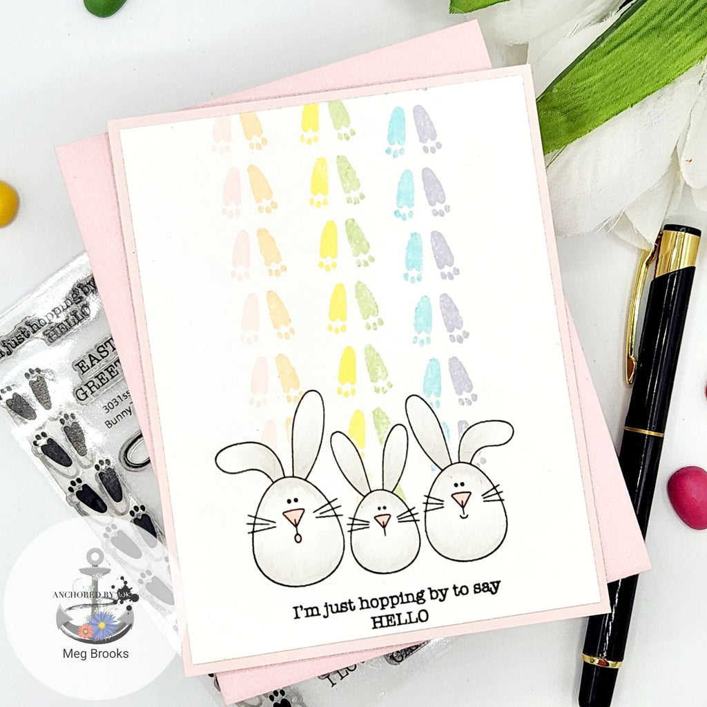 Simon Says Clear Stamps Bunny Trail 3031ssc Splendor Easter Card