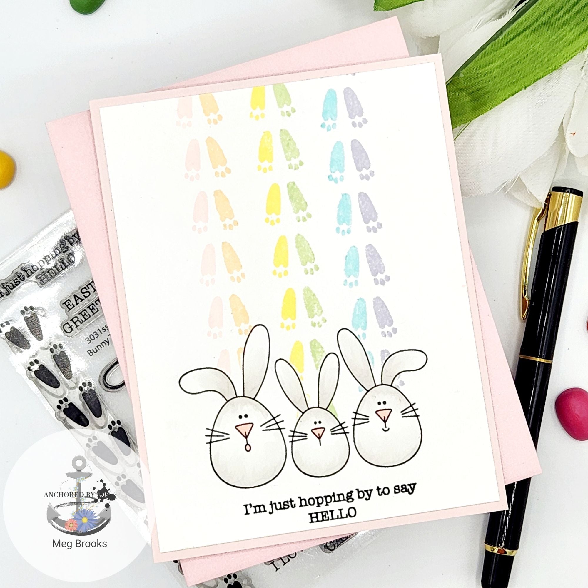 Simon Says Clear Stamps Bunny Trail 3031ssc Splendor Easter Card