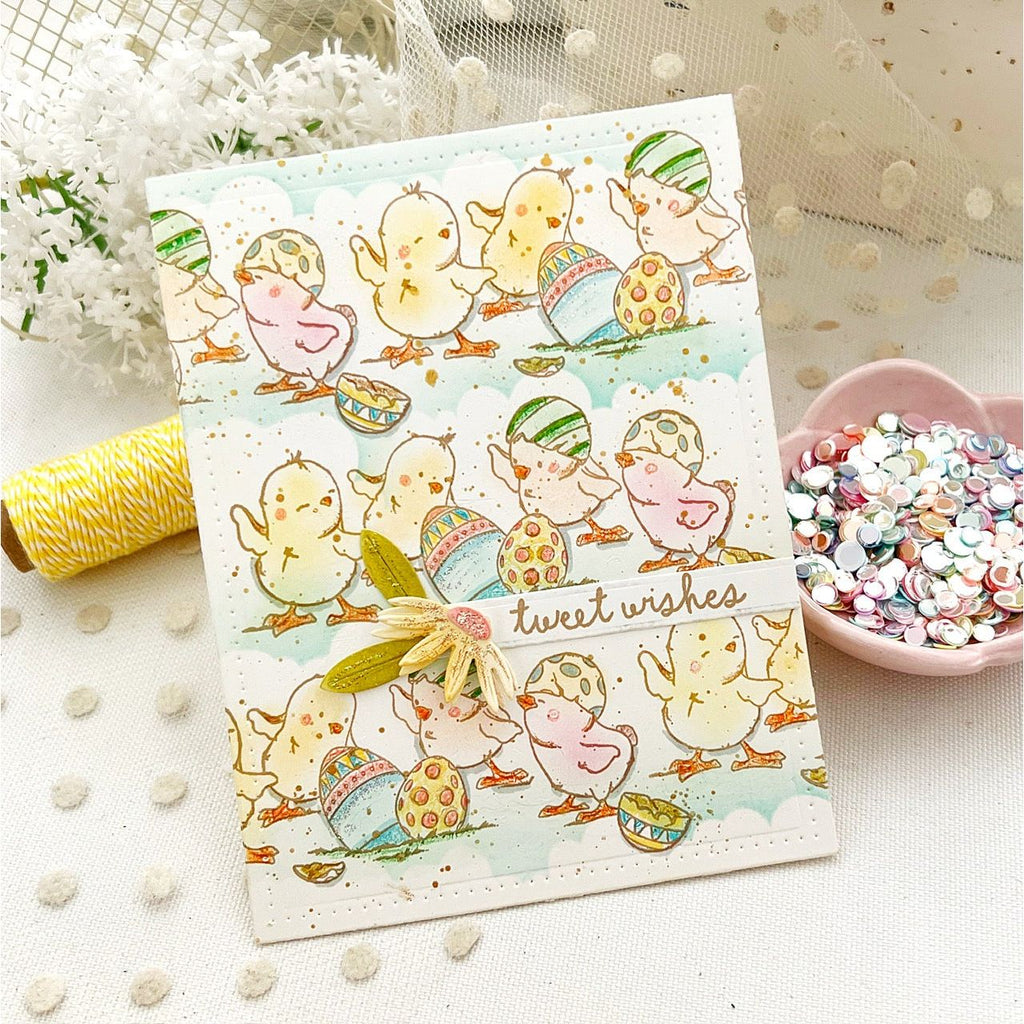 Simon Says Stamps and Dies Bunny Blessings set930bb Favorite Things Easter Card 