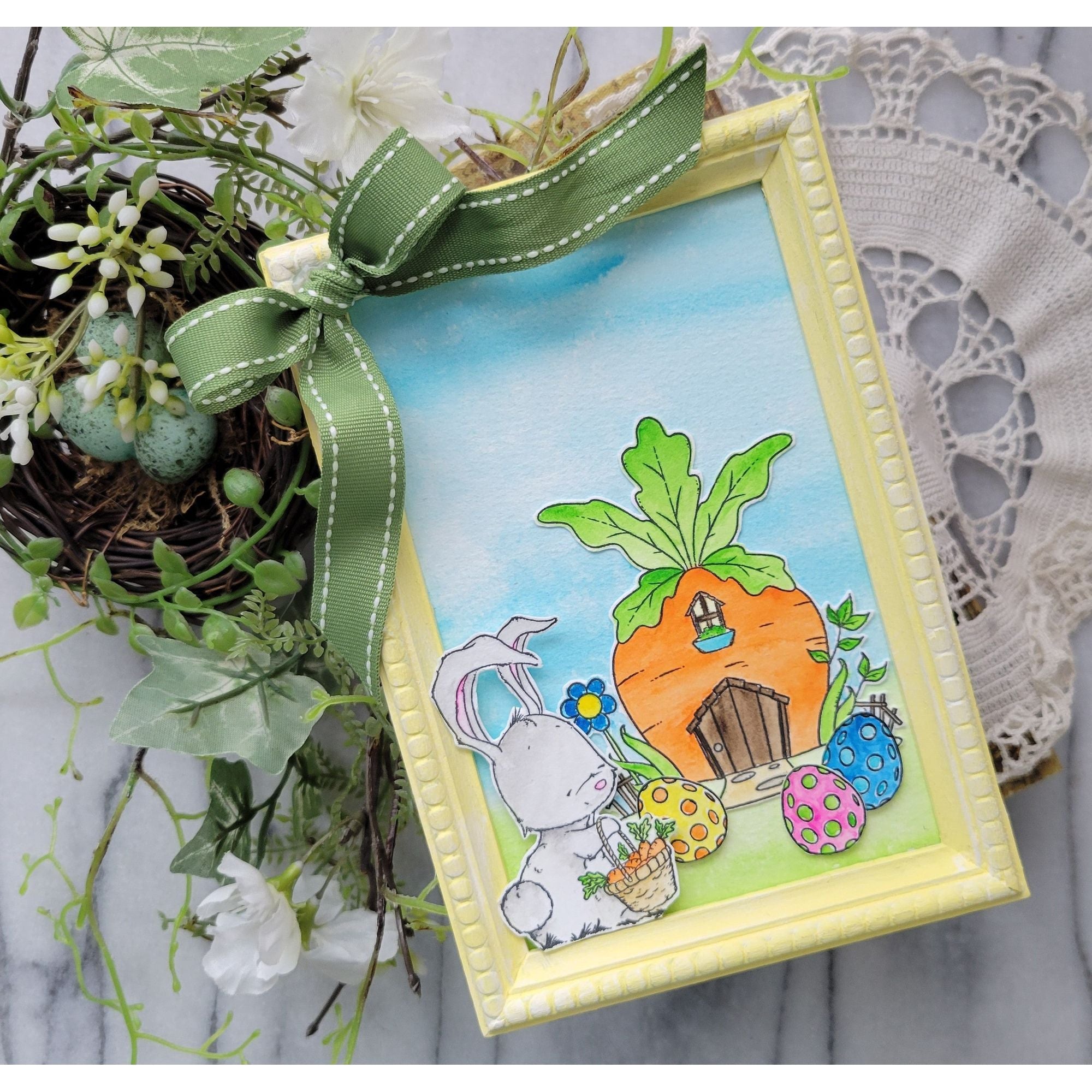 Simon Says Stamps and Dies Bunny Blessings set930bb Favorite Things Easter Decor | color-code:ALT03
