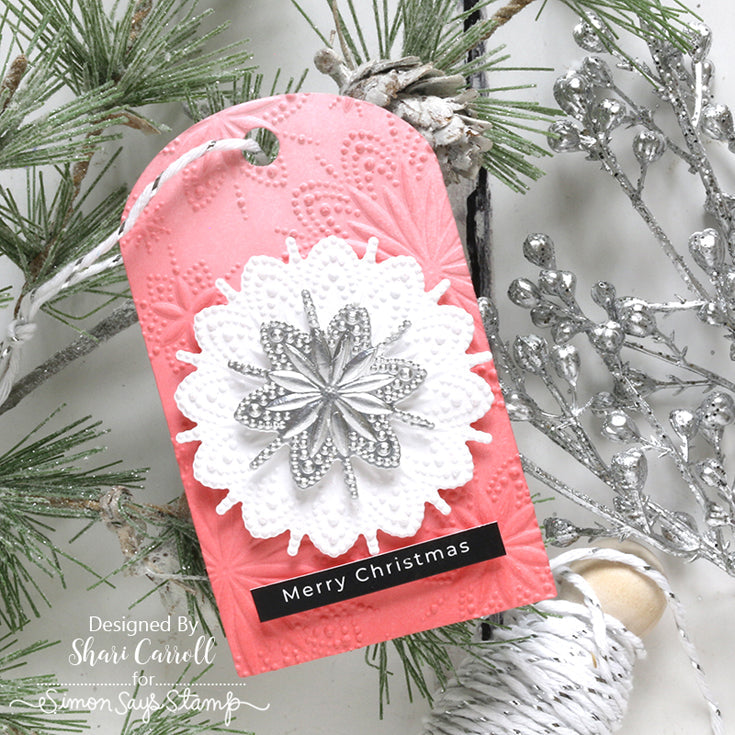 Simon Says Stamp Embossing Folder And Dies Burst Snowflakes sfd365 All The Joy Christmas Tag | color-code:ALT02