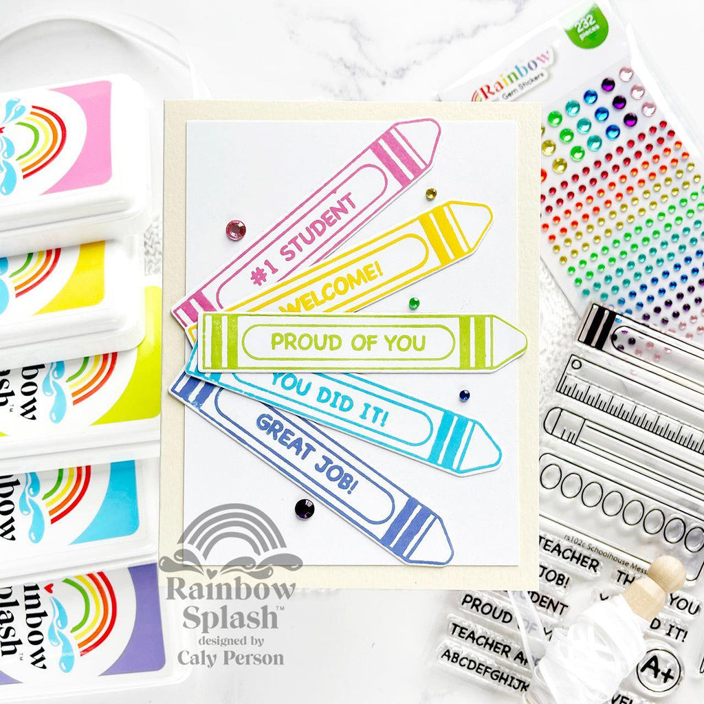 Rainbow Splash Cardstock Buttercream rsc17 Proud of You Card | color-code:ALT01